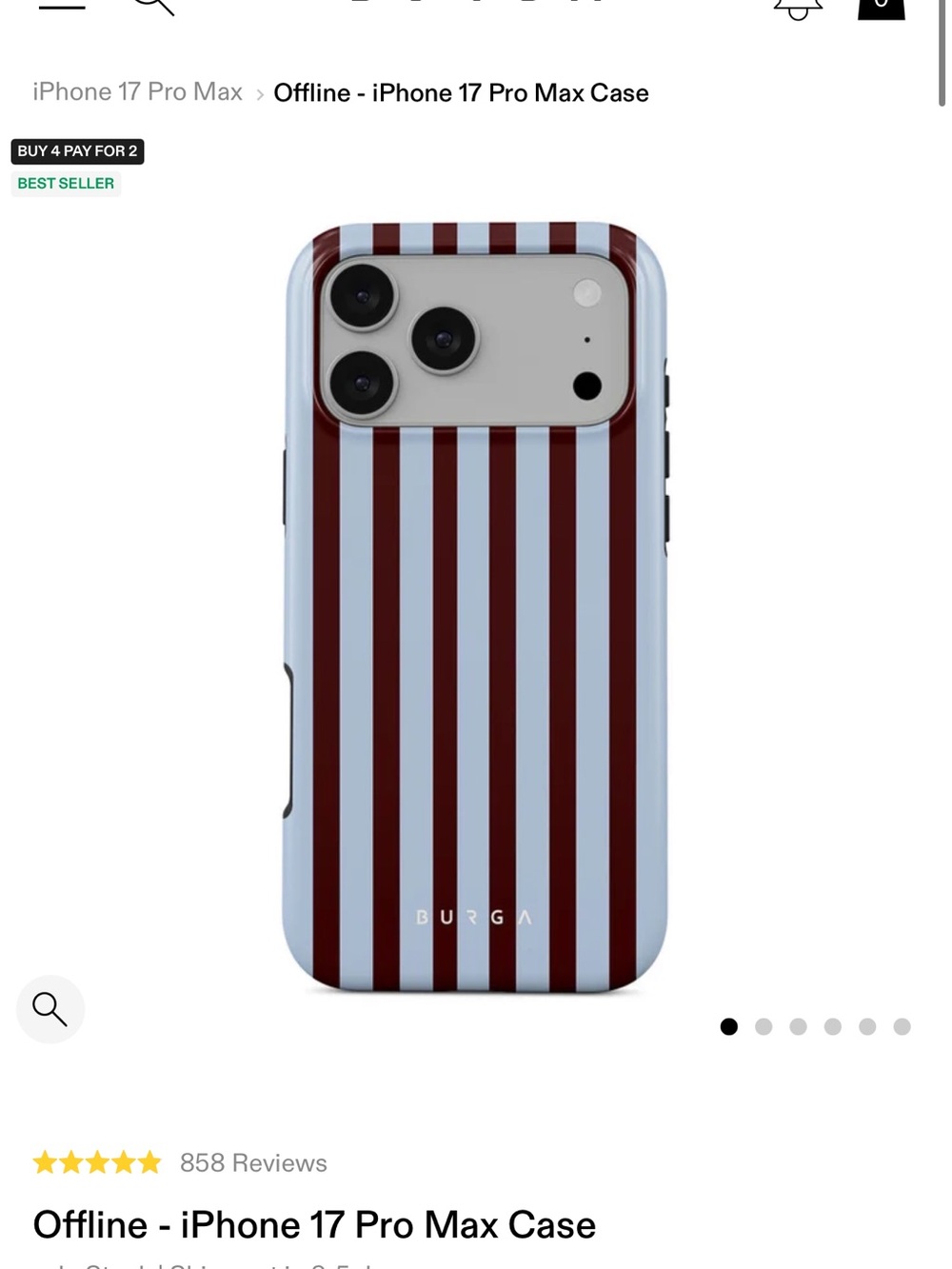 Burga - offline case